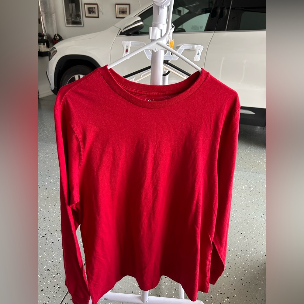 George Long Sleeve Red Shirt